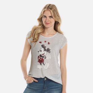 DISNEY X LC Lauren Conrad Minnie Rocks the Dots Mickey Mouse T-shirt Women’s S